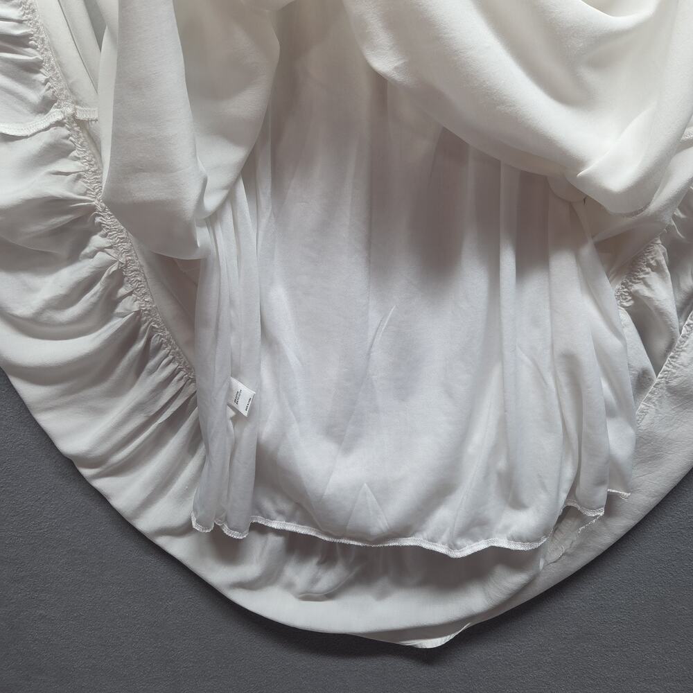 Anna-Kaci White Ruffle Maxi Dress L Off Shoulder Boho Coastal Vacation Feminine - Picture 10 of 14